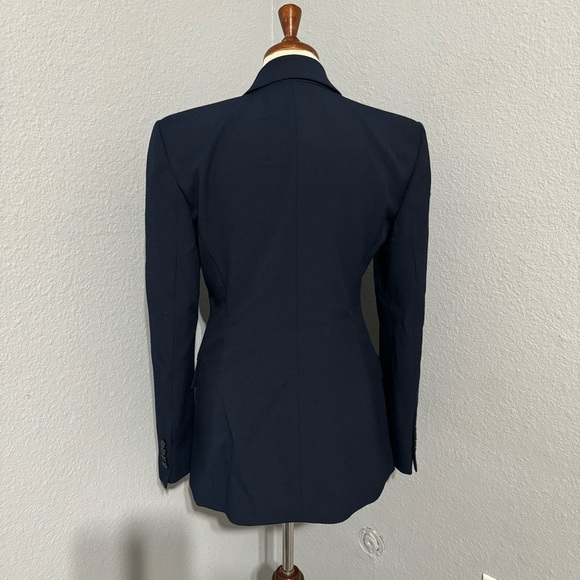 Zara Bloggers Fav Navy Blue Tailored Double Breasted Lapel Collar Blazer‎ Zs S - Picture 13 of 16